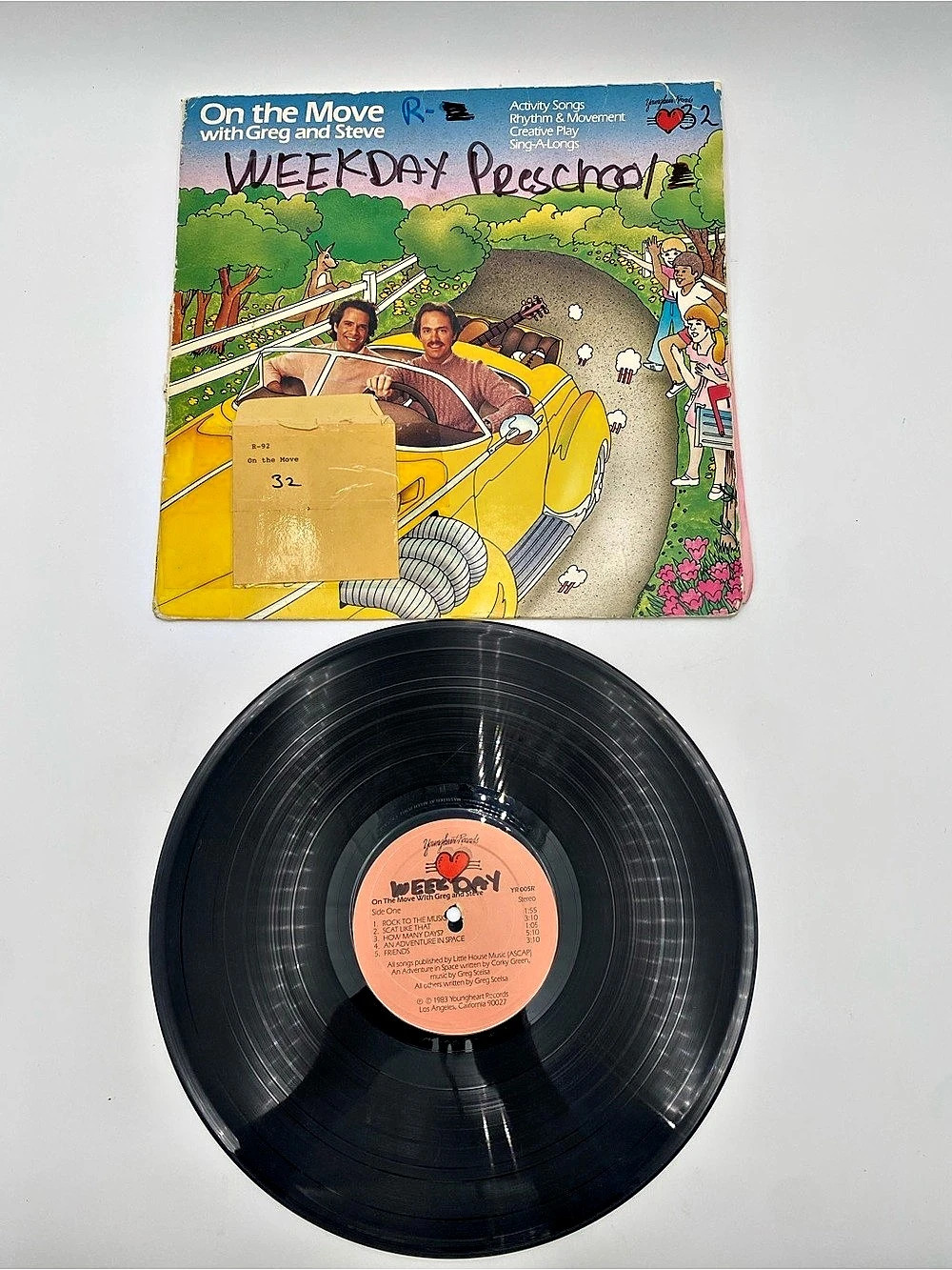 RCA Wee'day Peachmeal Vinyl Record LP Black & Orange
